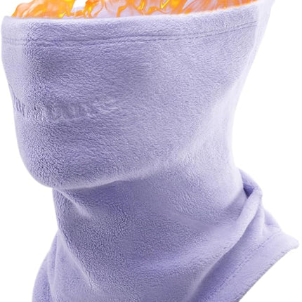 Qunature-käännettävä violetti talvikauluri fleece-materiaalista