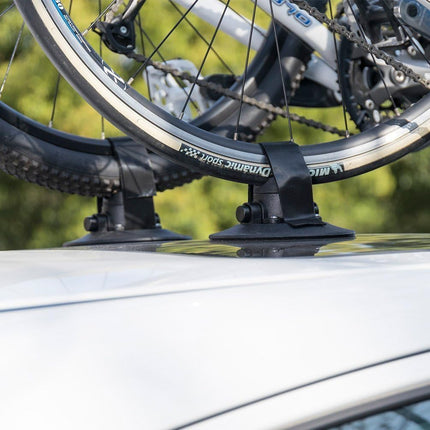ROCKBROS takmonterat cykelställ med sugkoppar för 3 cyklar