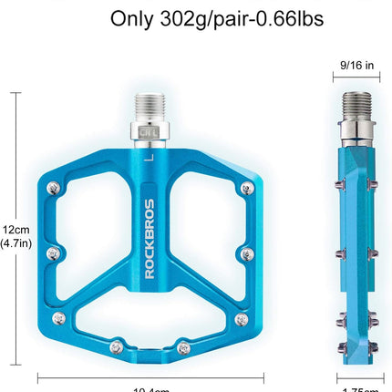314 Aluminum Flat Bike Pedals