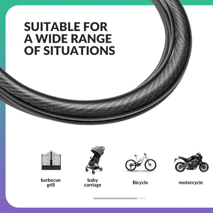 277Cavo Antifurto Universale in Acciaio 2m