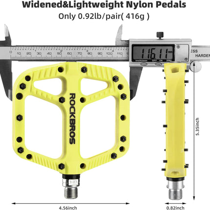 341 Pedali MTB in nylon con piattaforma larga