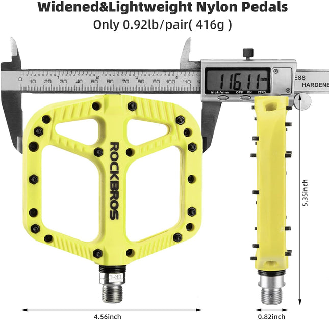 341 Pedali MTB in nylon con piattaforma larga