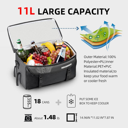 409Borsa termica per portapacchi posteriore per bicicletta 11 L