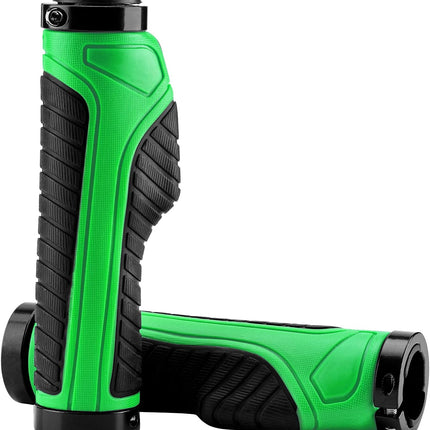 582 Manopole per bici Rockbros verdi e nere