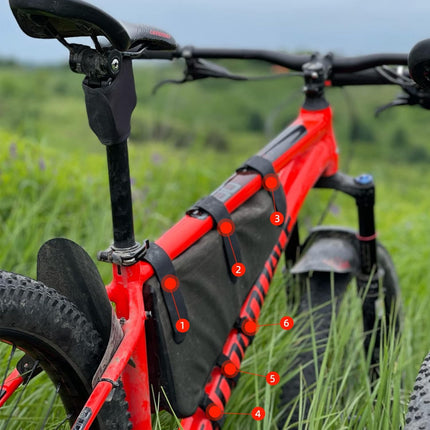 1421 Waterproof ROCKBROS 4L Bike Frame Bag