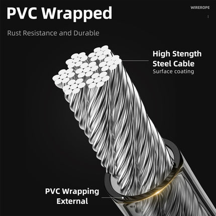 259 Antivol de Cable para Bicicleta con Llaves y Soporte