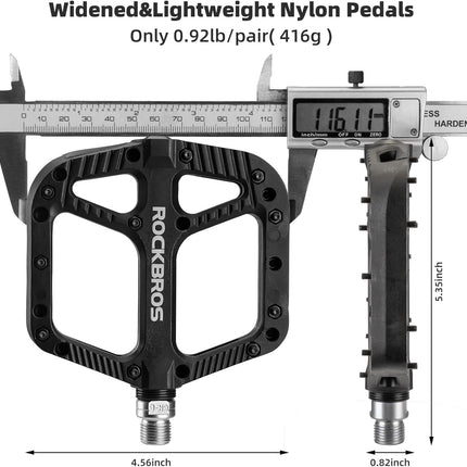 376 Pedali MTB in nylon con piattaforma larga