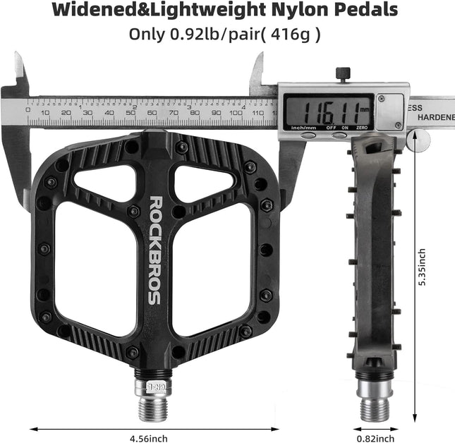 376 Pedali MTB in nylon con piattaforma larga