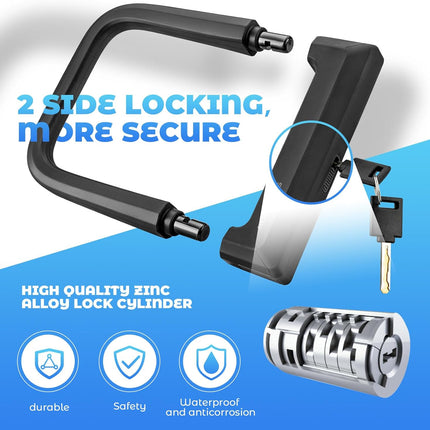 287Antifurto a U per Bicicletta con Rivestimento Anti-Graffio