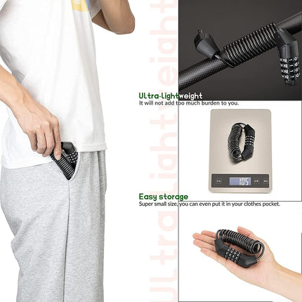 276Cavo Antifurto a Combinazione 4 Cifre - 150 cm