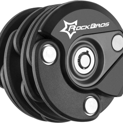 Rockbros Antivol de vélo pliable et verrouillable - noir