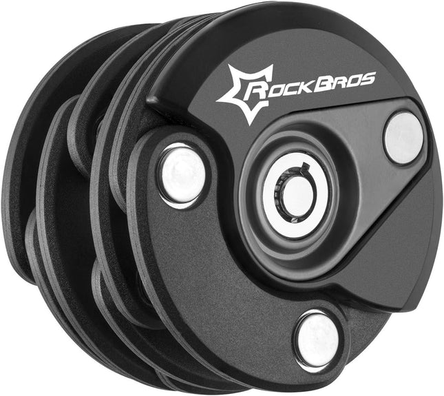 Rockbros Antivol de vélo pliable et verrouillable - noir