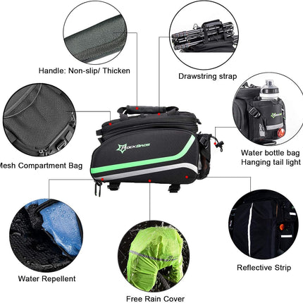 413Borsa impermeabile e pieghevole per portapacchi posteriore, 10-35 L