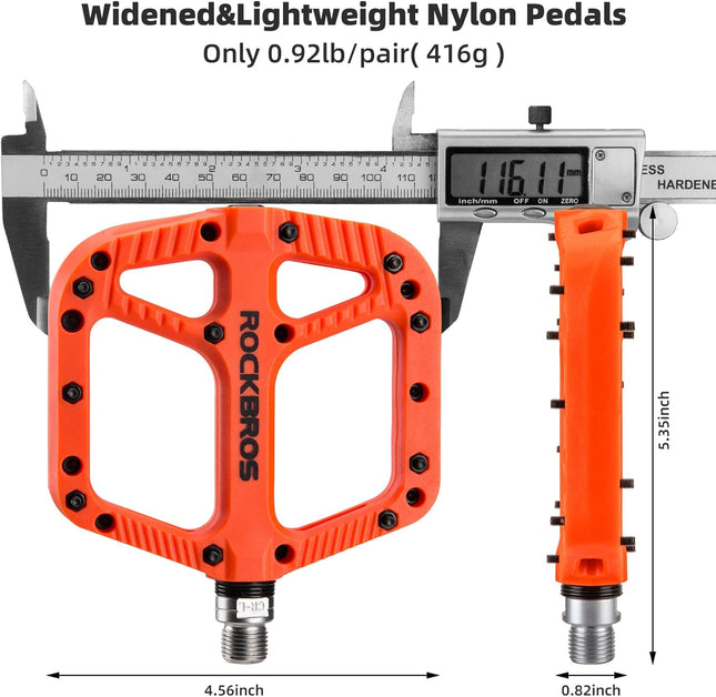 339Pedali MTB in nylon con piattaforma larga