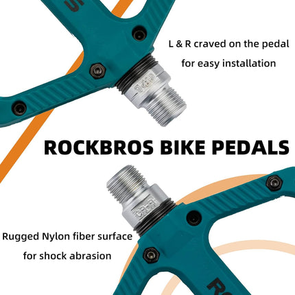 282Pédales VTT en nylon avec plateforme large