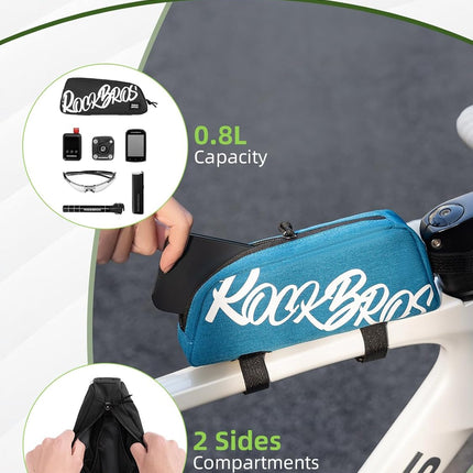 Sacoche ROCKBROS - Tube Supérieur 0,8L - Rouge