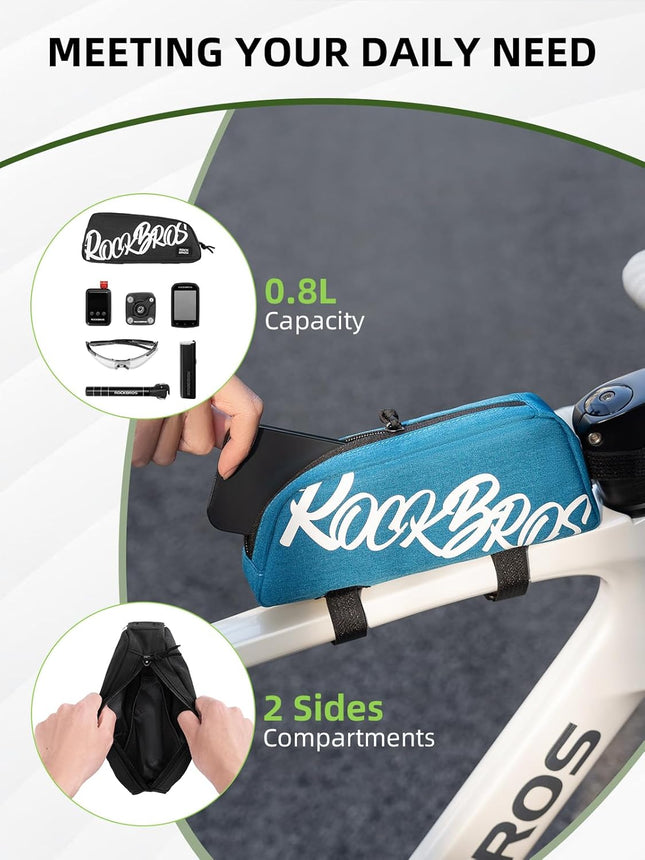 Sacoche ROCKBROS - Tube Supérieur 0,8L - Rouge