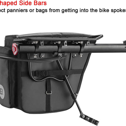 Porte Bagages Vélo Fixation Tige de Selle  Reflecteur et Garde-Boue