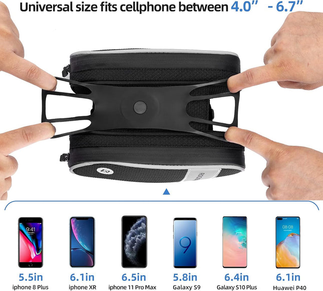 1213Sacoche de cadre pour téléphone avec rotation à 360°