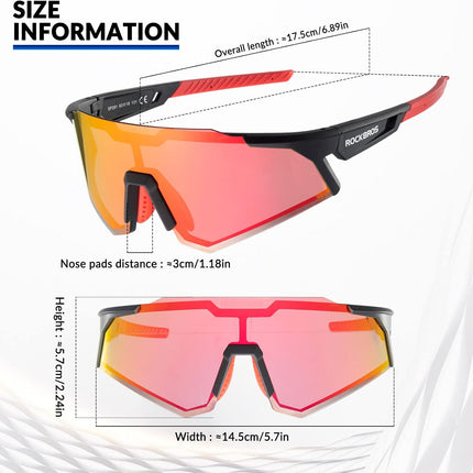 1102Lunettes vélo polarisées HD monture TR90