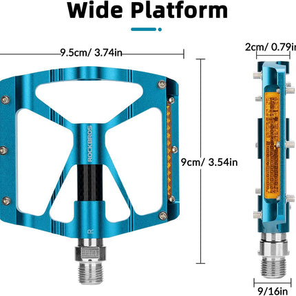 324 Pedali per bici MTB antiscivolo in lega di alluminio