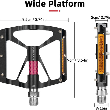 370 Pedali per bici MTB antiscivolo in lega di alluminio