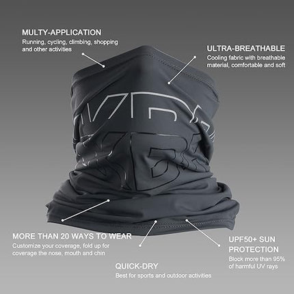 1142Bandana ROCKBROS Anti-UV Gris Foncé