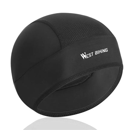 1273Cuffia Estiva Elastico Protezione Solare Anti UV Nero