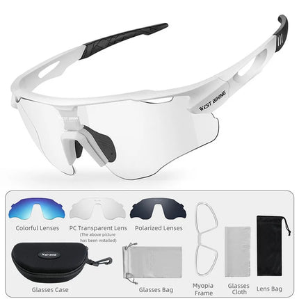 2368 Gafas de ciclismo polarizadas fotocromáticas para ciclismo