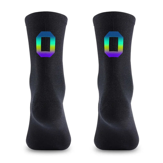 1165Chaussettes de Cyclisme  Réfléchissantes Numériques Taille 39-46 -  0