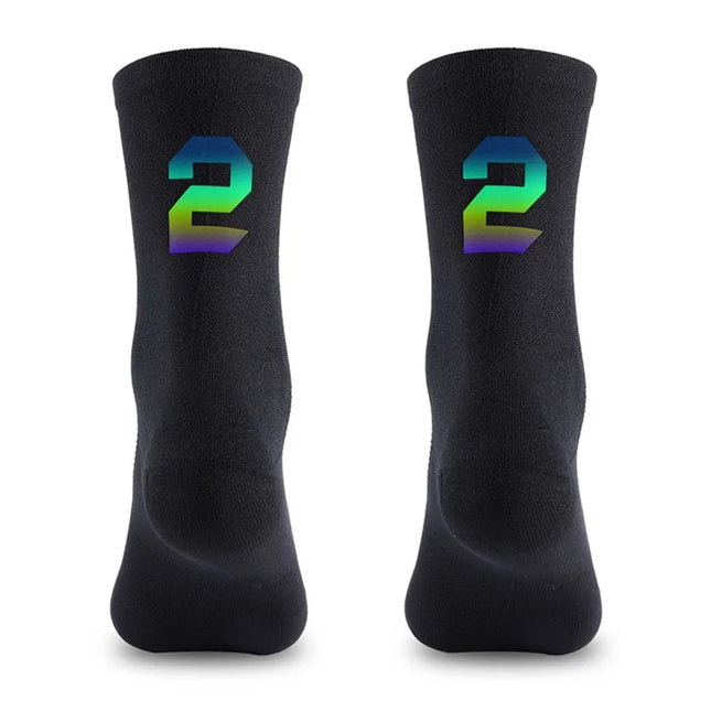 1516 Meias de Ciclismo Reflectoras Digitais Tamanho 39-46 - 2