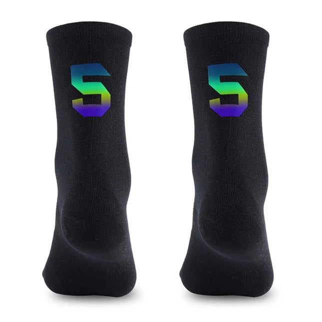 742 Calze da Ciclismo Riflettenti Digitali Taglia 39-46 - 5