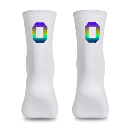 591 Calze da ciclismo riflettenti digitali taglia 39-46 - 0