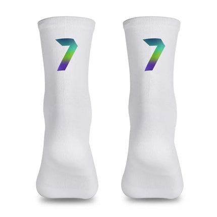 738 Calze da Ciclismo Riflettenti Digitali Taglia 39-46 - 7