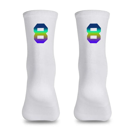 1628Chaussettes de Cyclisme  Réfléchissantes Numériques Taille 39-46 -  8