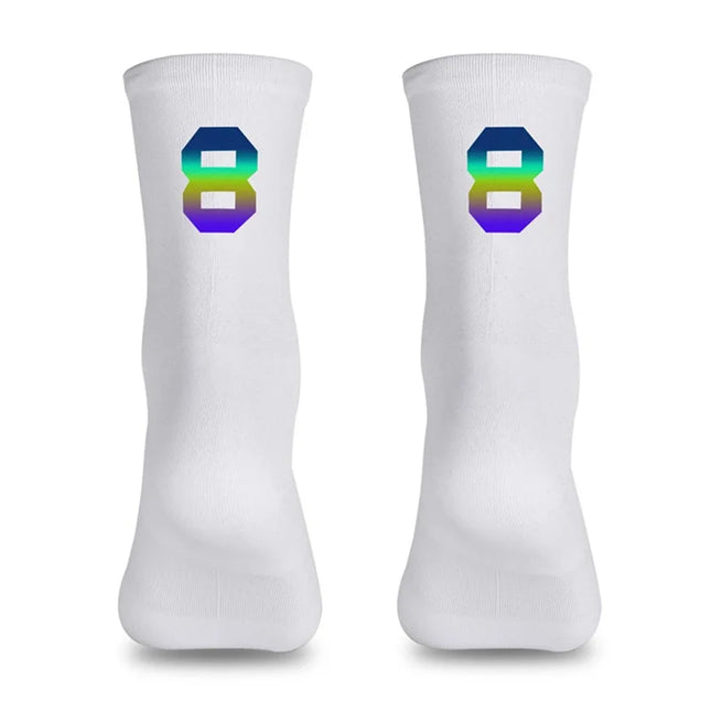 1628 Reflective Digital Cycling Socks Size 39-46 - 8