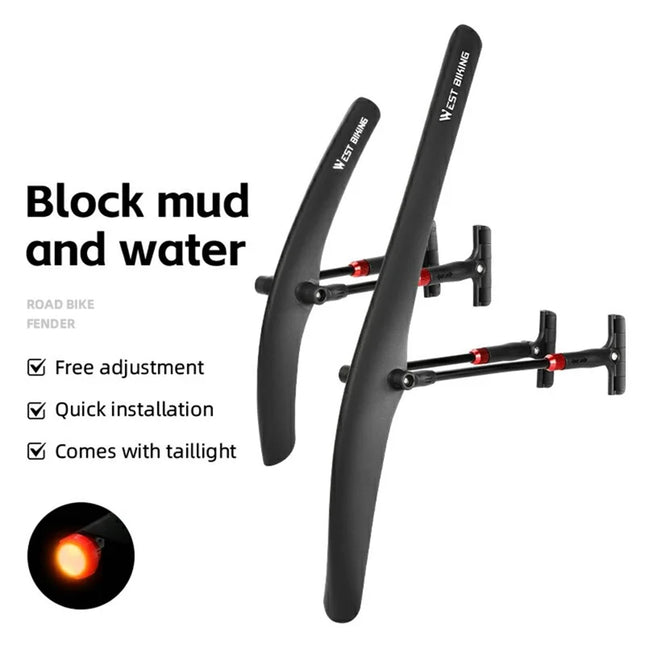 1178Garde-bouer de Vélo de Route Fender PP Bicyclette Rapide