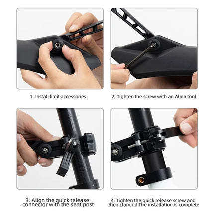 1334Paire de Garde-boue Avant et Arrière de Vélo de Montagne de 24 pouces