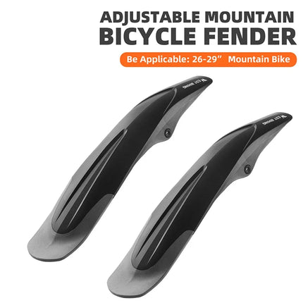 1319Garde-boue de vélo de montagne avec tiges de support réglables