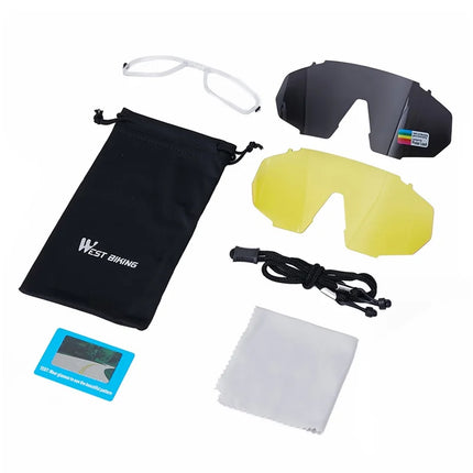 2439Lunettes de soleil de sport polarisées UV400 avec verres HD