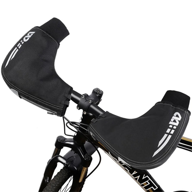 741Gants de cyclisme de sport   c chauffe-mains thermique pour vélo - Noir