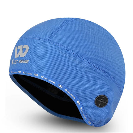 399 Thermal windproof cycling cap with hole for earphones - Blue