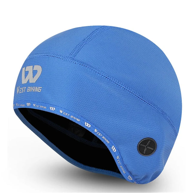 399 Thermal windproof cycling cap with hole for earphones - Blue