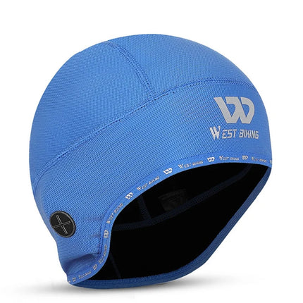 399 Thermal windproof cycling cap with hole for earphones - Blue