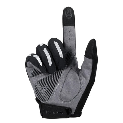 1308Moufles da ciclismo tattili riflettenti antishock a dita intere