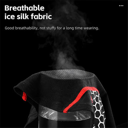 1534Cagoule d'estate traspirante anti-sole sole in seta ghiacciata