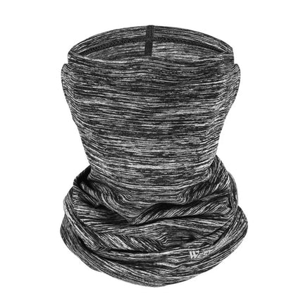 627 Winter Balaclava Scarf Warm Elastic Fleece Neck Gray Light