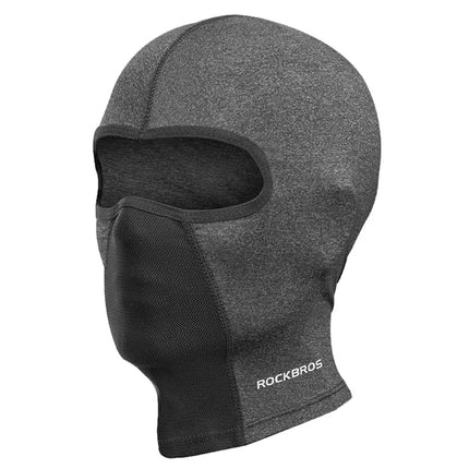1394 Dark gray cycling balaclava without opening for glasses