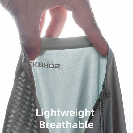 1712Cagoule Balaklava für Radfahren hellgrau ohne Öffnung für Brille