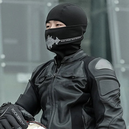 1765 Cache-cou motociclista en polar, capucha, máscara facial para el invierno